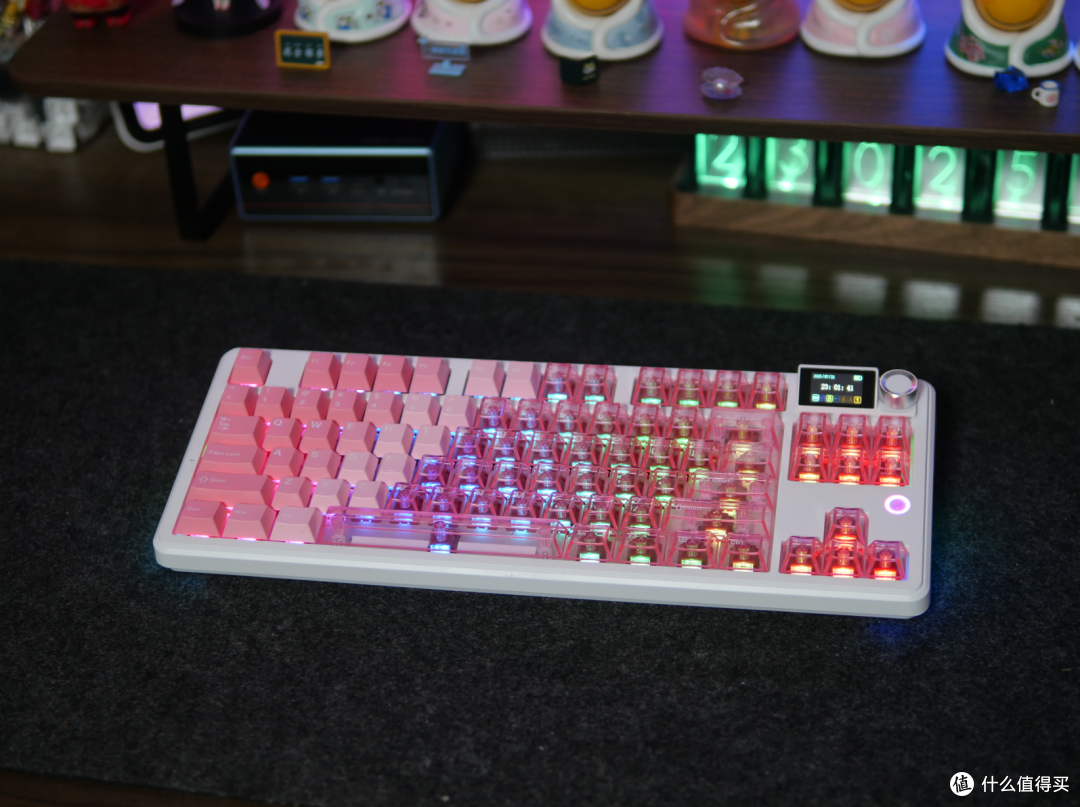 当元素周期表遇上棱镜屏，黑爵MK87棱镜键盘，重新定义桌面美学与科技感